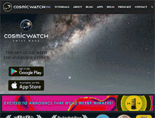 Tablet Screenshot of cosmic-watch.com